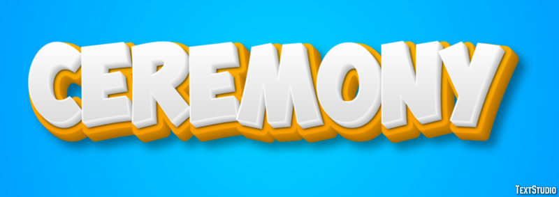 Ceremony Text Effect