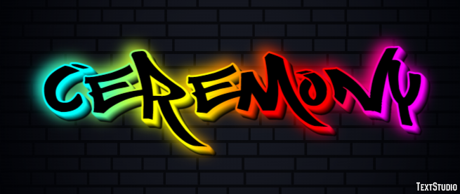 Ceremony Text Effect