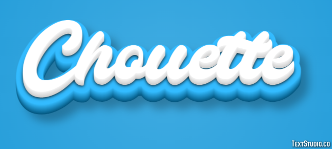 Chouette Effet de texte
