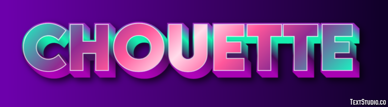 Chouette Effet de texte