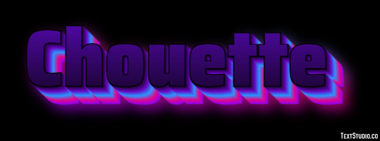 Chouette Effet de texte