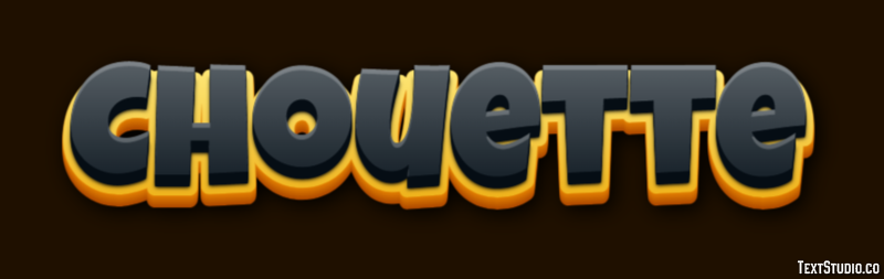Chouette Effet de texte