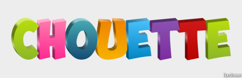 Chouette Effet de texte