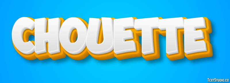 Chouette Effet de texte