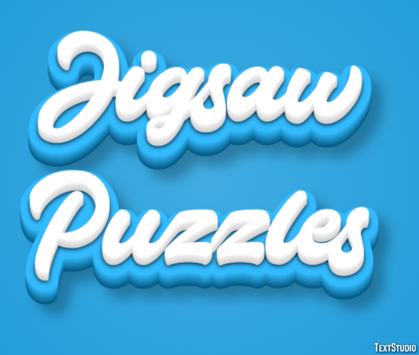Jigsaw Puzzles Effetto testo