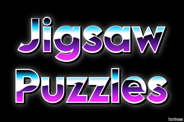Jigsaw Puzzles テキスト効果