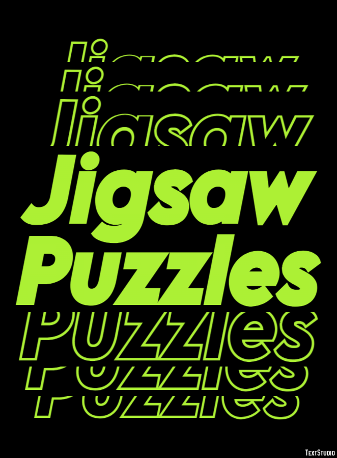 Jigsaw Puzzles テキスト効果