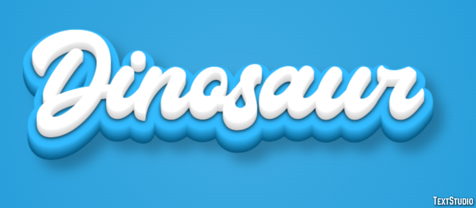 Dinosaur Text effect