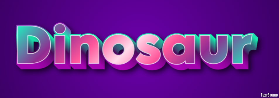 Dinosaur Text effect