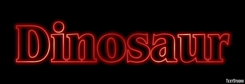 Dinosaur Text effect