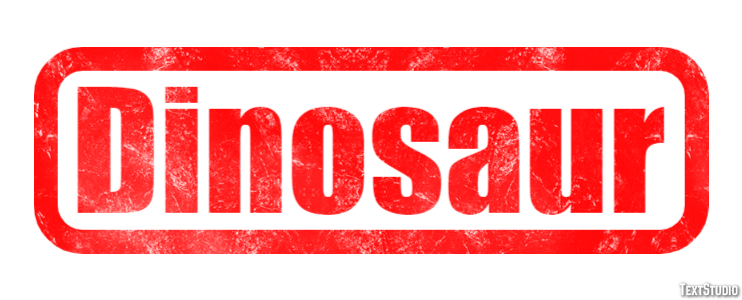 Dinosaur Text effect