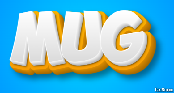 Mug Efecto de Texto
