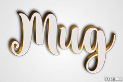 Mug Efecto de Texto