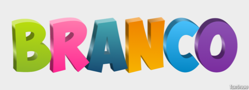 Branco Effetto testo