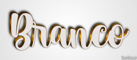 Branco Efeito de texto