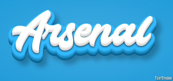 Arsenal Tekst Effect