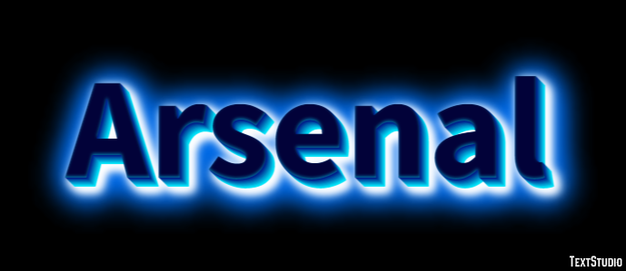 Arsenal Efecto de texto