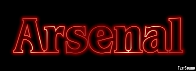 Arsenal Efecto de texto