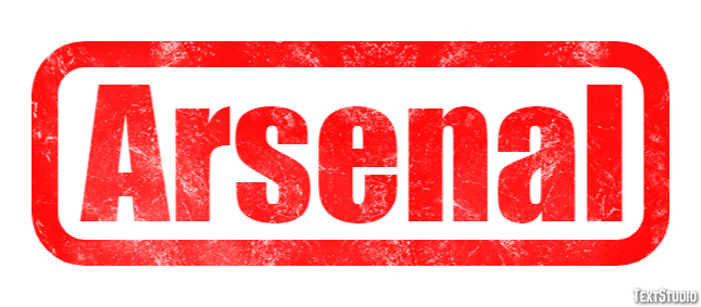 Arsenal Efecto de texto