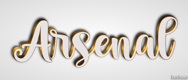Arsenal Efecto de texto
