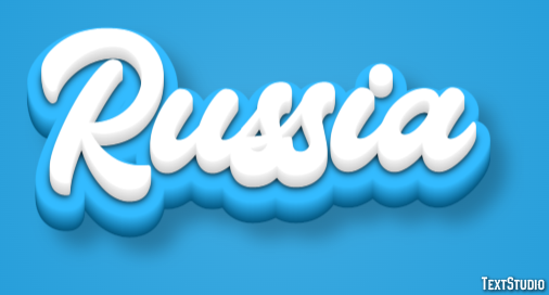 Russia Text Effect