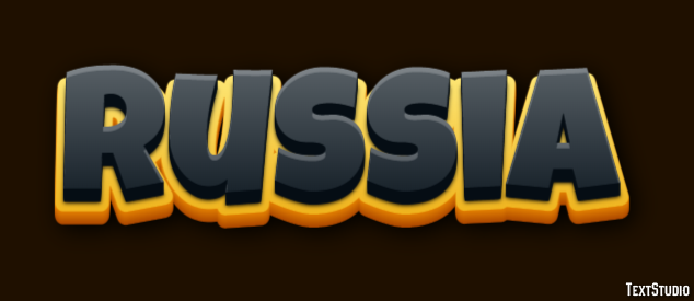 Russia Text Effect