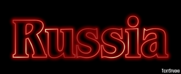 Russia Text Effect