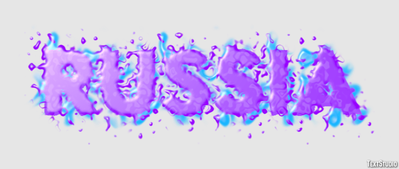 Russia Text effect