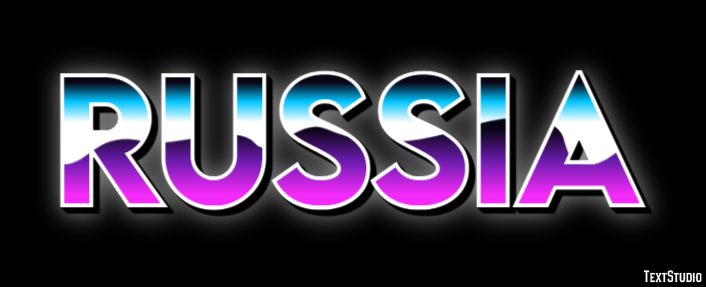 Russia Text Effect