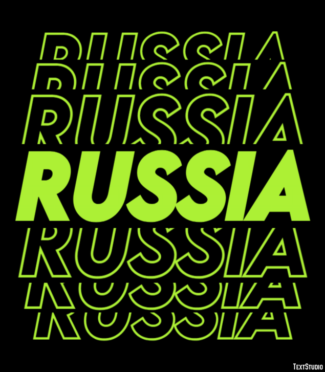 Russia Text Effect