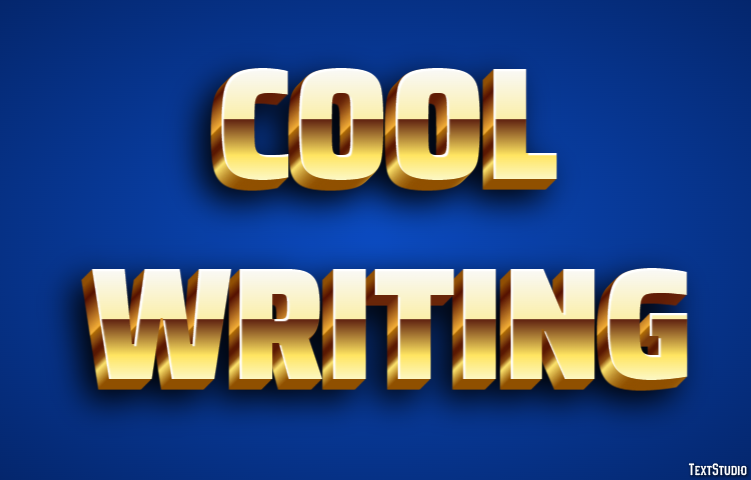 Cool Writing Efeito de texto