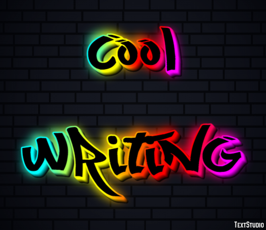 Cool Writing Efeito de texto