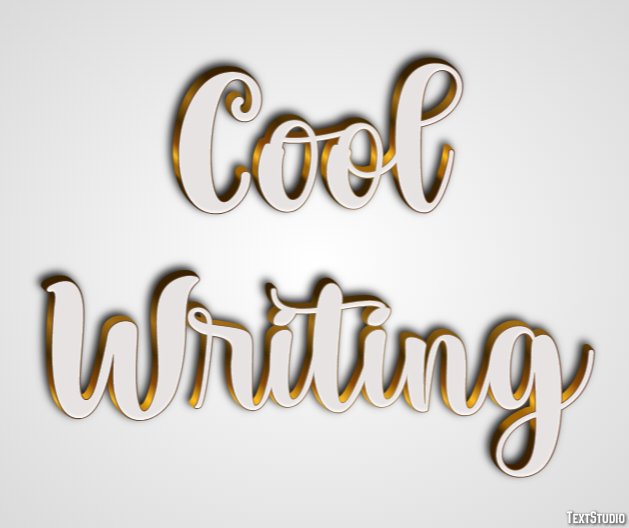 Cool Writing Efeito de texto