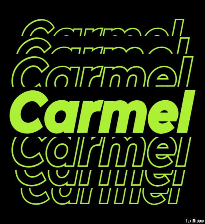 Carmel Effetto testo