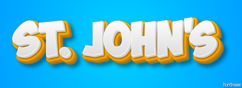 St. John's Efecto de Texto