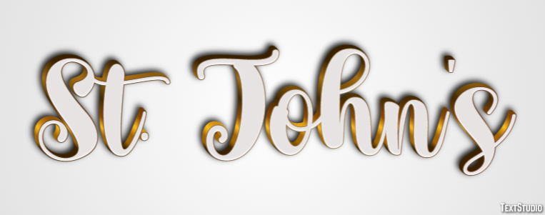 St. John's Texteffekt