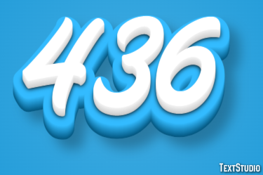 436 Text Effect