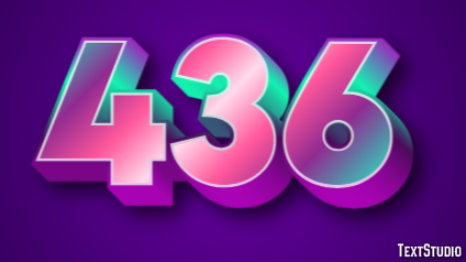 436 Text Effect