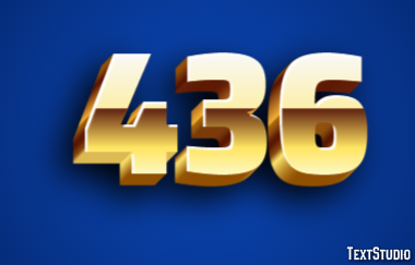 436 Text Effect