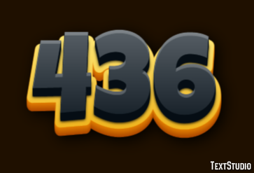 436 Text Effect