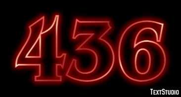 436 Text effect