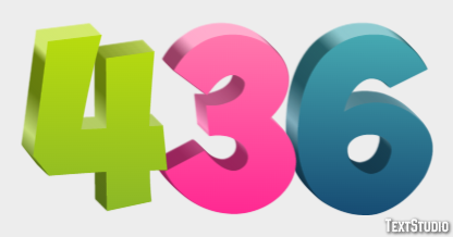 436 Text Effect