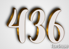 436 Text Effect