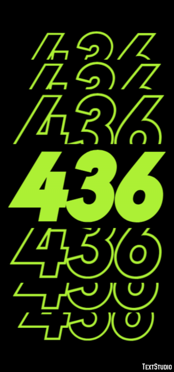 436 Text Effect