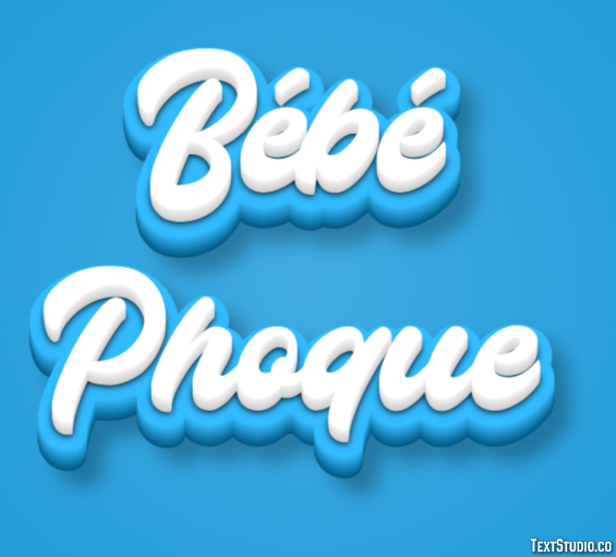 Bébé Phoque Texteffekt