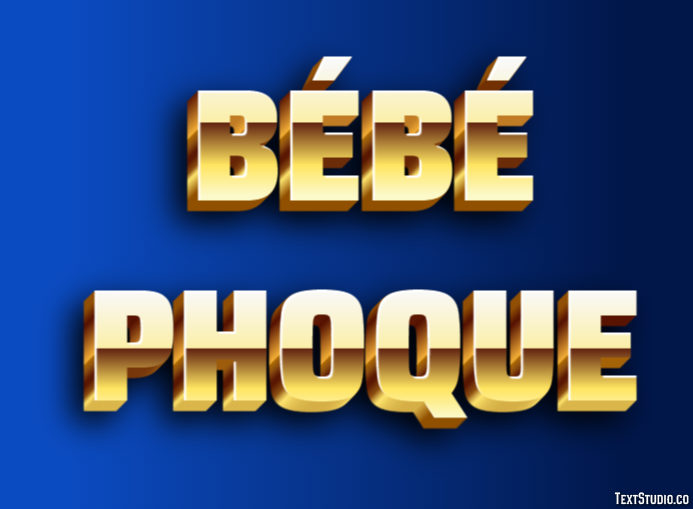 Bébé Phoque Tekst Effect