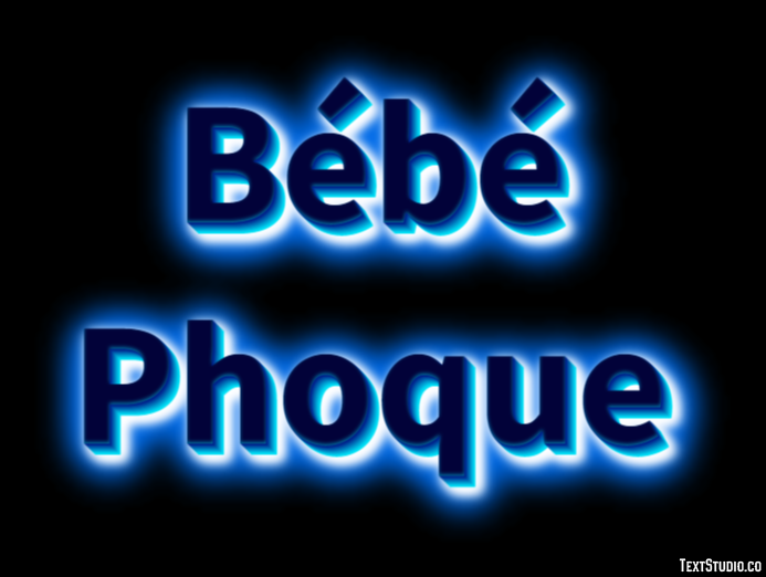 Bébé Phoque Texteffekt