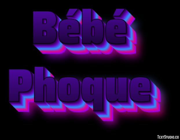 Bébé Phoque Texteffekt