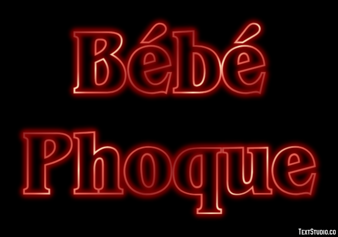 Bébé Phoque Texteffekt