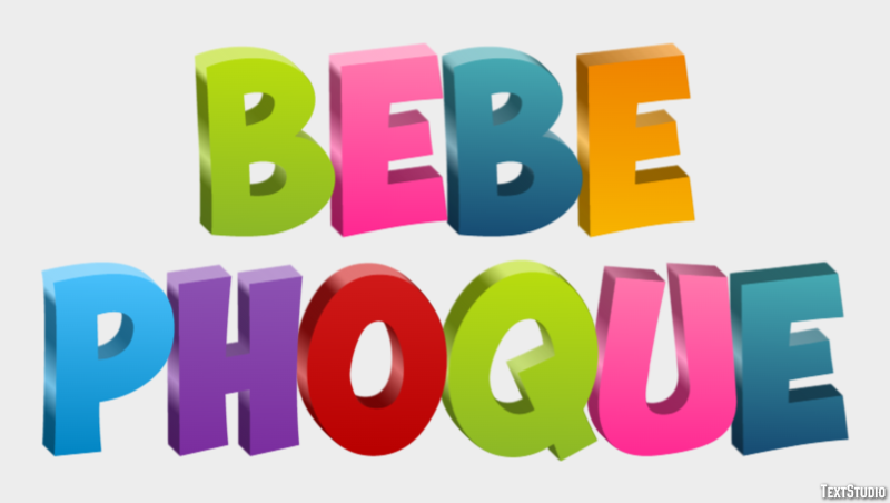 Bébé Phoque Texteffekt